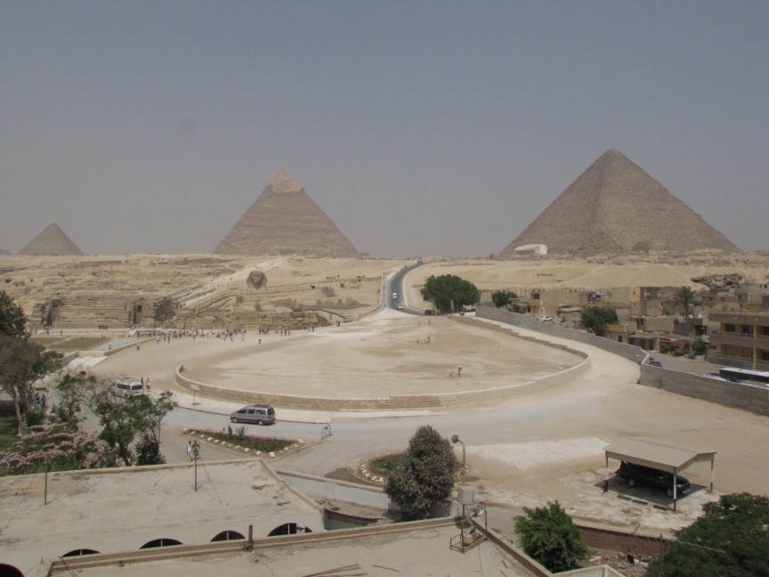 The last surviving member of the Seven Wonders of the World, the Great Pyramid of Giza.